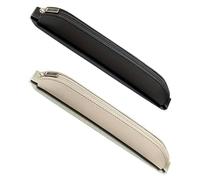 CALLYSONIC Pack of 2 Pen Holder Notebook, Pen Case with Elastic Band and Zip, Faux Leather Pencil Case, Small, Reusable, Waterproof, for Notebook Calendar, Multi-coloured 1, toothbrush case
