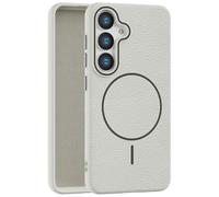 Callyue for Samsung Galaxy S24 Case White, [Compatible with Magsafe], Soft Non-Slip Shockproof Protective Bumper Cover for Samsung S24