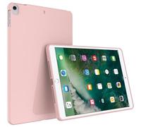 Callyue Slim Case for 10.5 inch iPad Air 3rd Generation 2019 / iPad Pro 2017, Ultra Thin Lightweight Matte Soft Flexible Frosted TPU Skin Bumper Back Cover Shell, Pink
