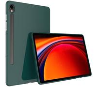Callyue Slim Case for Samsung Galaxy Tab S9 FE 5G 10.9 Inch/Galaxy Tab S9 11 Inch 2023, Ultra Thin Lightweight Matte Soft Flexible Frosted TPU Skin Bumper Back Cover Shell,Dark Night Green