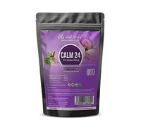 Calm 24 - Pure Valerian, Ashwagandha & Brahmi Blend 6400mg -High Strength- Made in The UK by PhD Scientists for Enhanced Sleep & Mental Clarity-No Fillers or Binders-Vegan and Gluten Free