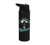 Calm Above The Clouds Paramotoring Stainless Steel Insulated Water Bottle