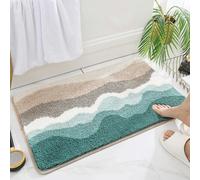 (Calm beach, 40*60cm) Nordic Minimalist And Strong Water Absorption Pad Bathroom Carpet Fresh Ins Toilet Door Toilet Entrance Door Cushion