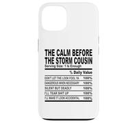 calm before the storm cousin nutrition fact cousin men women Case for iPhone 13