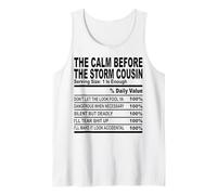 calm before the storm cousin nutrition fact cousin men women Tank Top