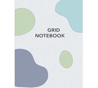 Calm Blue Grid Notebook - 5mm, 8.5" x 11": Soft color cover with 5mm square grid paper, perfect for everyday notes and sketches