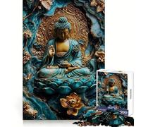 Calm Buddha Zen Kintsugi 1000 Piece Jigsaw Puzzle for Adults Brain Stimulation Peaceful Hobby Premium Cut Birthday Present (50x75cm)