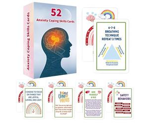 Calm Cards,52 Sheets Portable Double-Sided Emotions | Leisure Toys for Mind Social Situations - School Classroom Office