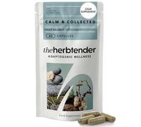 Calm & Collected - 60 Capsule Pouch - Ashwagandha Capsules with Lion’s Mane & Holy Basil - Natural Stress & Anxiety Support - Calming Blend for Relaxation & Inner Balance