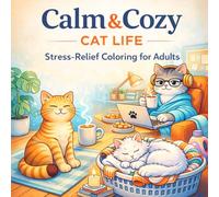 Calm & Cozy: Cat Life: Cute Cozy Cats | Stress Relief & Relaxation | Bold and Easy Designs