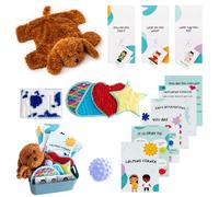 Calm Down Corner | Perfect for Classrooms | Sensory Calming Corner with Items for Kids | Education Calming Corner Kit with Posters, Solutions Wall, Sensory Toys, Fidget Tools | Special Education