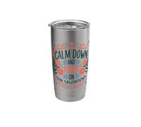 Calm Down Focus Sun Salutations Yoga Stainless Steel Insulated Tumbler