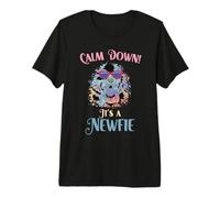 Calm Down It's A Newfie Dog Lover Newfoundland Premium T-Shirt