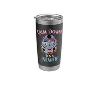 Calm Down It's A Newfie Dog Lover Newfoundland Stainless Steel Insulated Tumbler