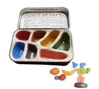 Calm down Toys, Sensory Sorting Box, Lightweight Box for Sorting Stress Relief Restore Balance Quiet Evening Help Center Thoughts Work Break Adult People Who Struggle to Focus