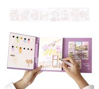 Calm Down Watercolor Exercise Book - Painting Activity Set, Art Workbook | For Teens, Women, Students, Road Trip, Bedroom, Party,