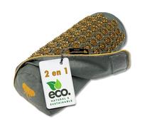 CALM ELEPHANT ORIGINAL 2-in-1 Acupressure Pillow with Heating Function, Knee and Neck Support, Footrest, Buckwheat, Removable Spikes, Ergonomic Pillow for Comfort and Relaxation - Grey