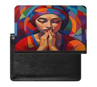 Calm Face Passport Cover Protector Rfid Blocking Passport Holder Id Card Holder Secure Travel Wallet Organizer for Passport Tickets Credit Cards, style, One Size
