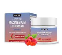 Calm Focus Gummies for Adults | 1000mg Liposomal Magnesium L-Threonate Gummies | High Absorption Calm & Cognitive Support, Muscle & Nervous System Function | Vegan & Sugar-Free | Raspberry 90 Gummies