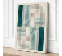 Calm Geometric Order Canvas Wall Art Print 36x24 Inch