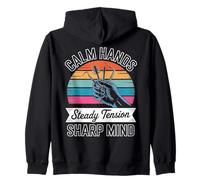 Calm Hands, Steady Tension, Sharp Mind Locksport Enthusiast Zip Hoodie
