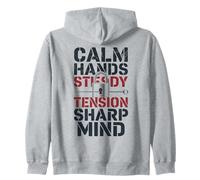Calm Hands, Steady Tension, Sharp Mind Locksport Enthusiast Zip Hoodie
