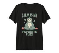 Calm is My Favorite Flex Embrace Inner Peace and Joy Premium T-Shirt