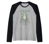 Calm is My Favorite Flex Embrace Inner Peace and Joy Raglan Baseball Tee