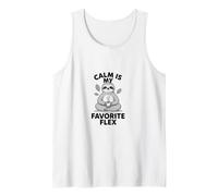 Calm is My Favorite Saying Funny Sloth with Coffee Tank Top