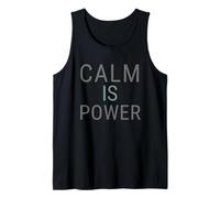 Calm is Power - Light & Balance Minimal Mindfulness Unisex Tank Top