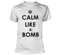 Calm Like A Bomb T-Shirt Rage Against the Machine White S
