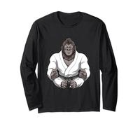Calm Martial Arts Judo and Jiu Jitsu Gorilla Long Sleeve T-Shirt