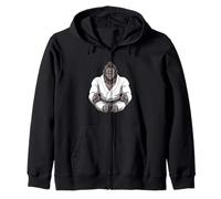 Calm Martial Arts Judo And Jiu Jitsu Gorilla Zip Hoodie