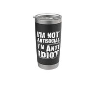 Calm Mood Sharp Quote Design Stainless Steel Insulated Tumbler