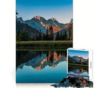 Calm Morning at Almsee, Austria Jigsaw Puzzles for Teenagers 1000 Pieces Smart Exercise Quiet Enjoyment Seamless Lock Bday Surprise (50x75cm)