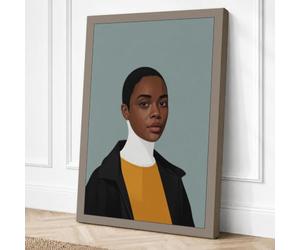 Calm Observation Modern Canvas Wall Art Print 24x16 Inch (61 x 41 cm)