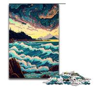 Calm Ocean Piece Puzzle Wooden Jigsaw Perfect for Teenagers Family Bonding Brain Teaser & DIY Home Decor Gift 1000 PCS(75x50cm)
