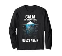 Calm on the Outside Guess Again Iceberg Long Sleeve T-Shirt
