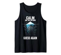 Calm on the Outside Guess Again Iceberg Tank Top