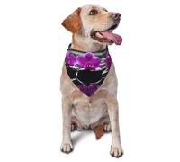 Calm Orchid Flower PurpleDog Bandanas Cat Puppy Scarfs Washable Pet Handkerchief