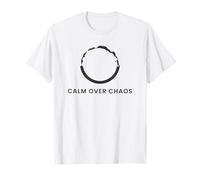 Calm Over Chaos - Minimal Zen Circle T-Shirt