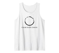 Calm Over Chaos - Minimal Zen Circle Tank Top