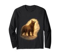 Calm Power Bear Standing Firm Long Sleeve T-Shirt