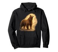 Calm Power Bear Standing Firm Pullover Hoodie