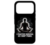 Calm Prepper I Practice Survival So I Dont Panic Case for iPhone 17 Pro