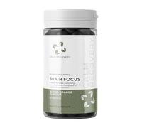 CALM Recovery Brain Focus Mushroom Gummies - Lion's Mane & Cordyceps Mushroom Complex with B Vitamins, Iron, Panax Ginseng & Green Tea - 60 Vegan Gummies (30 Servings) - Food Supplement