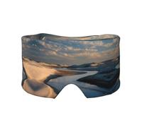 Calm River Sand Dunes Print Print Soft Eye and Ear Muffs for Adults Sleeping Protection Cover for Travel Nap Relief