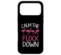 Calm The Flock Down Funny Pink Flamingo Summer Case for iPhone 17 Pro Max