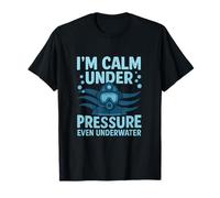 Calm Under Pressure Firefighter Dive Graphic T-Shirt