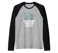Calm Under Pressure ICU Life Nurse Pride Raglan Baseball Tee